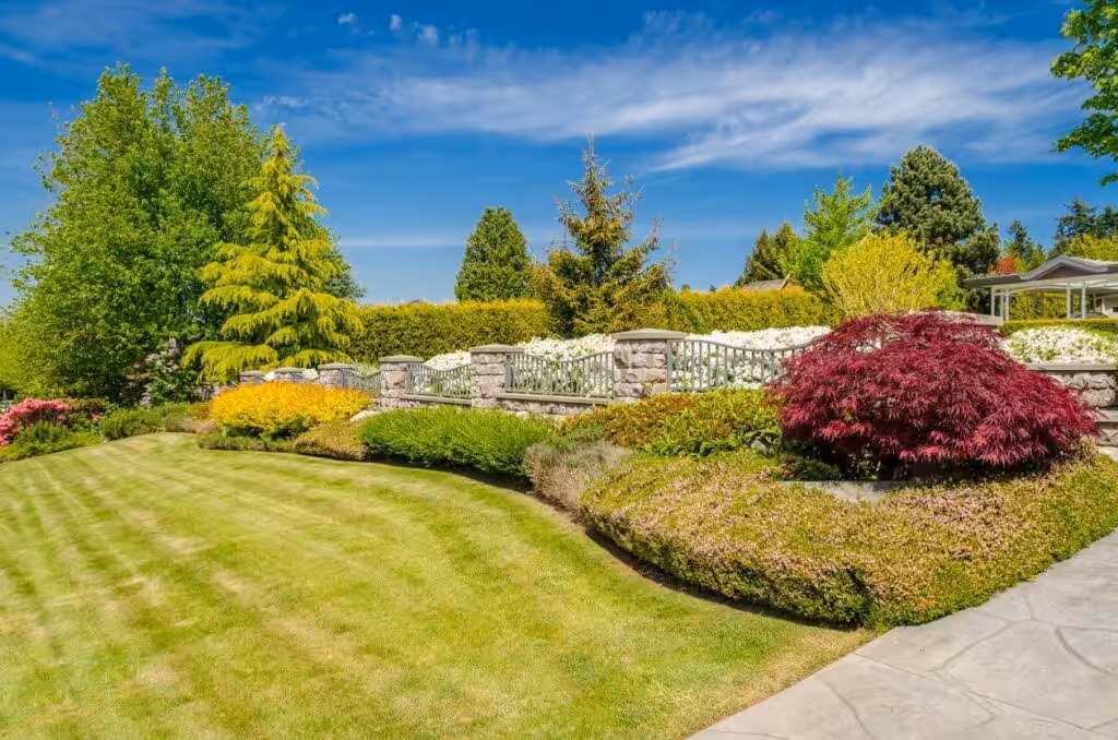 Well-maintained landscaping