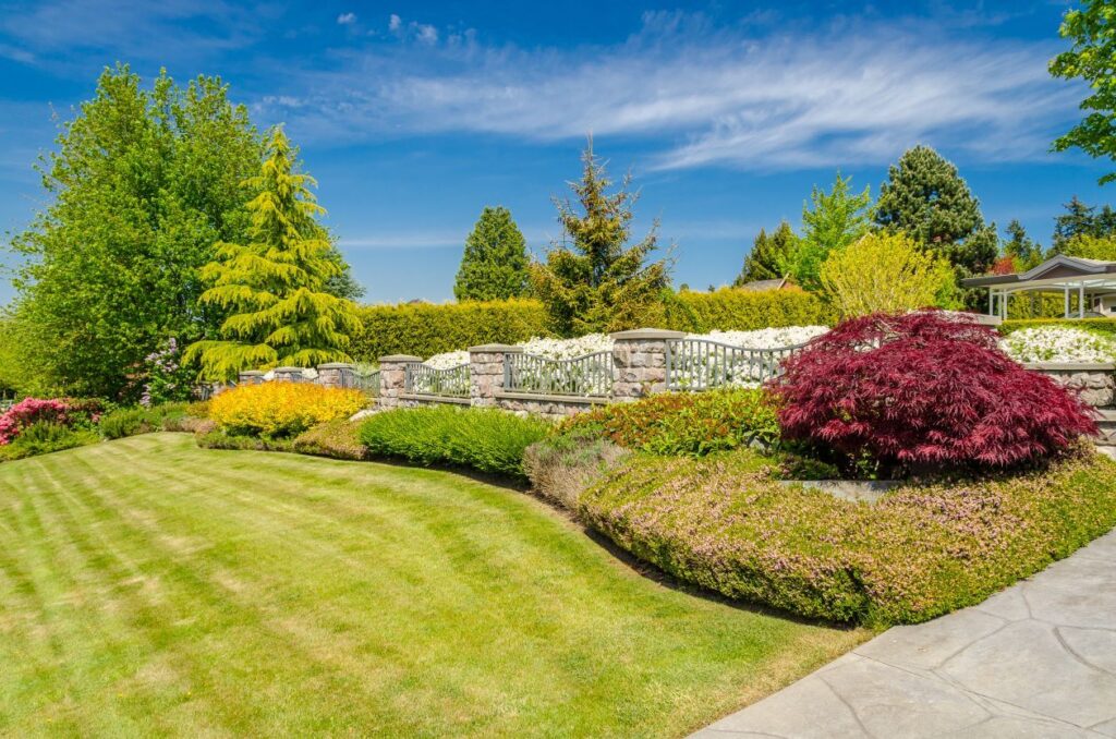 Well-maintained landscaping