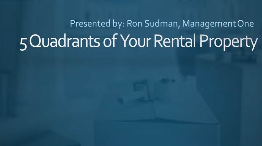 featured image text:" 0:03 / 20:50 • Intro 5 Quadrants of Owning a Rental Property"