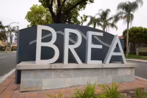 Brea CA Welcome Sign Brea CA Welcome Sign