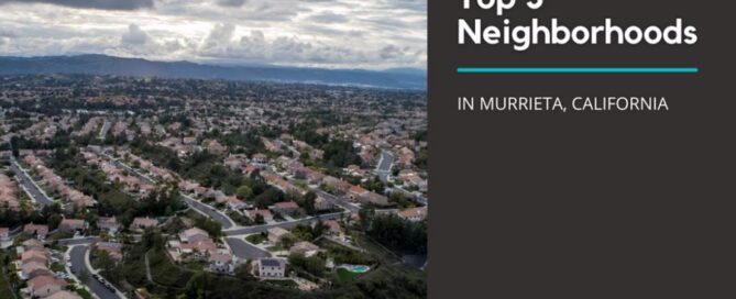 Aerial shot of Murrieta county, CA