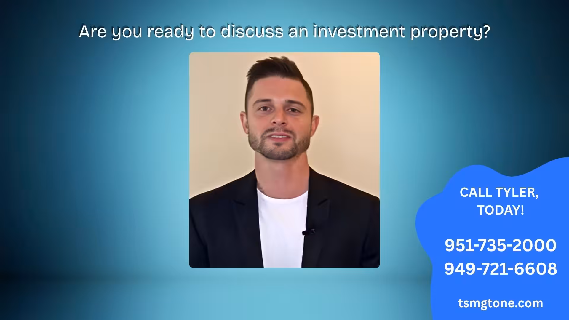 Discuss investment property with Tyler