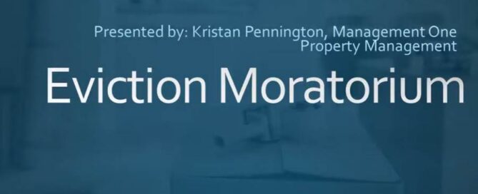 featured image text: Eviction Moratorium - What does this mean for Landlords