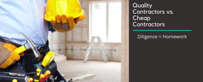 Contractor on site holding his work hat and wearing a toolbelt