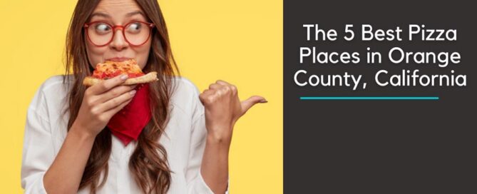 woman eating a slice of pizza