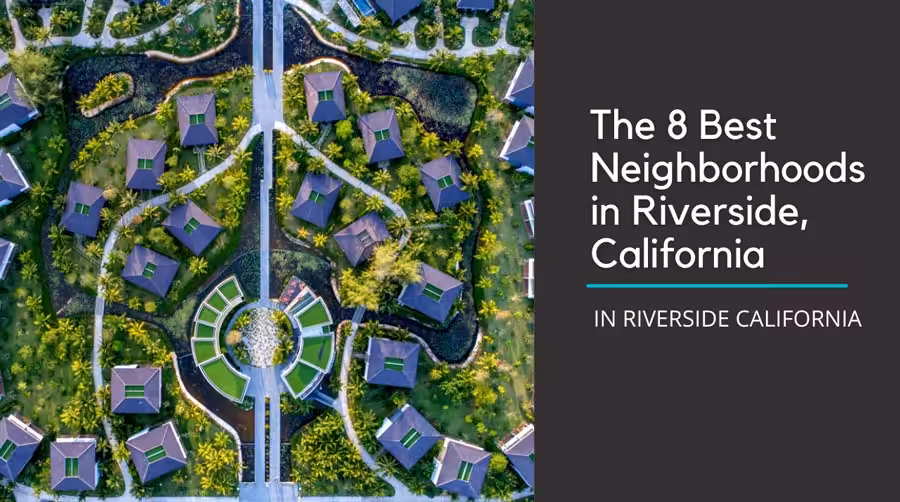 aerial shot of Riverside County, CA