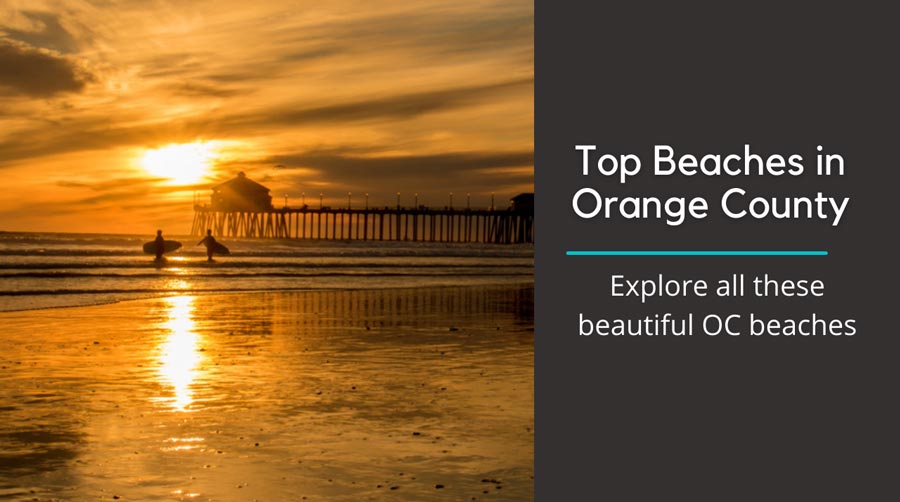 Sunset at an Orange County beach