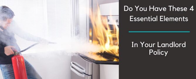 woman putting out a stove fire with a fire extinguisher