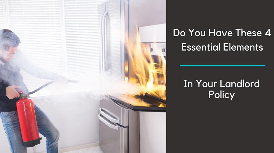 woman putting out a stove fire with a fire extinguisher