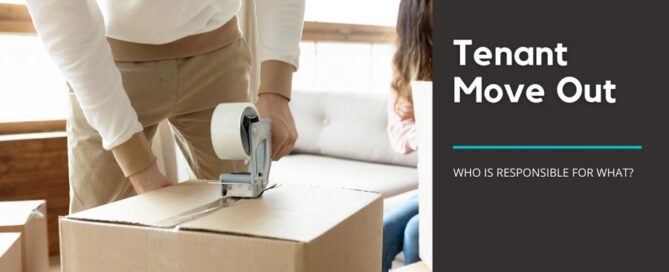 person using a tape gun to seal a box