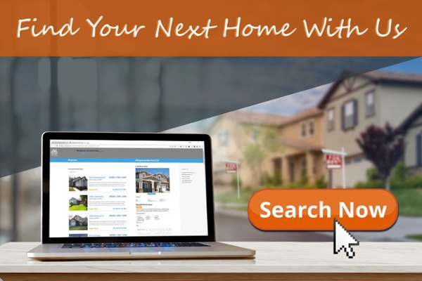 Image with text reading "ready to find your next home? Contact us at 951-735-2000"