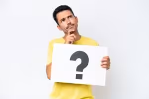 Man with question mark symbol Property Management Tustin
