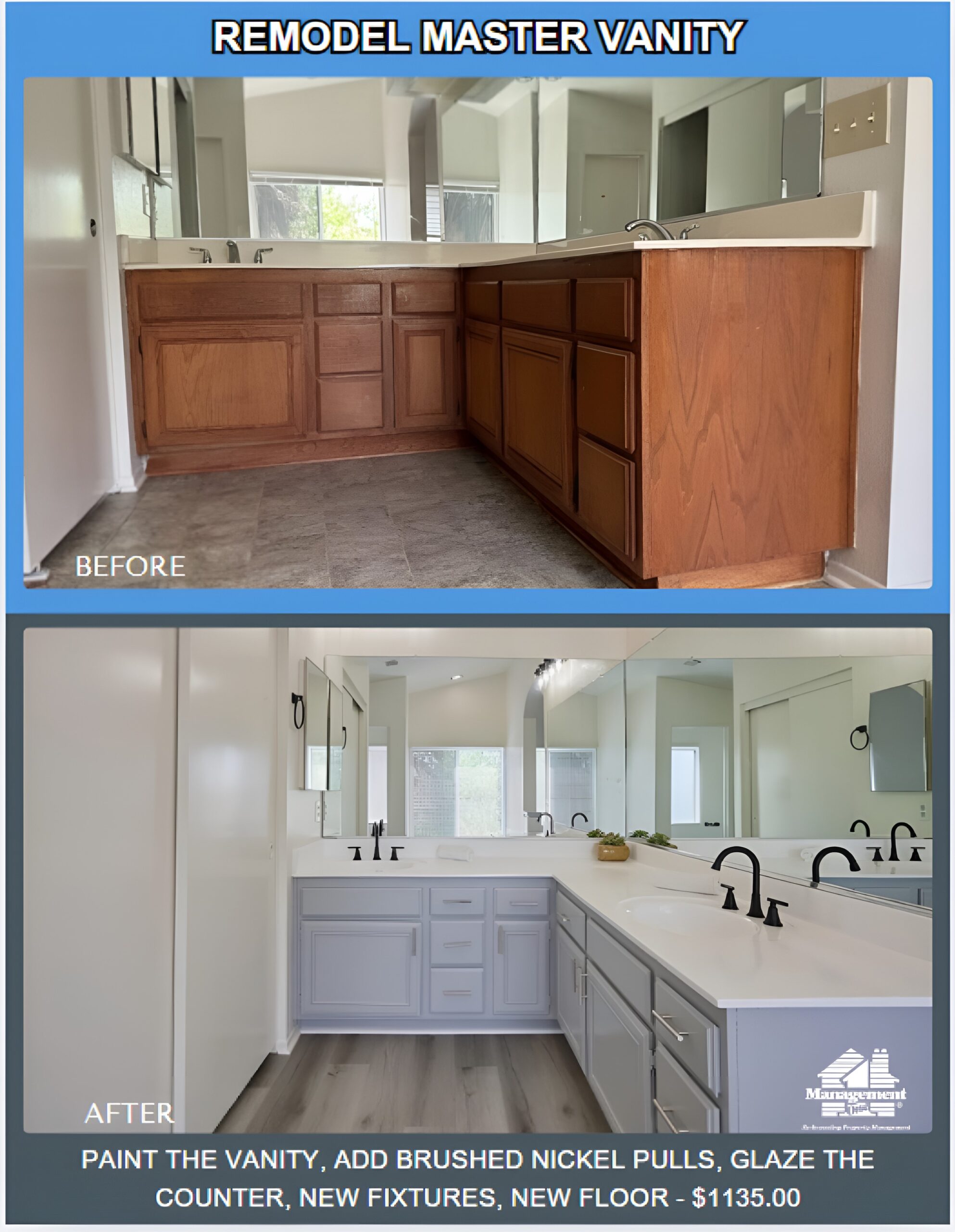 Primary Bathroom Vanity remodel