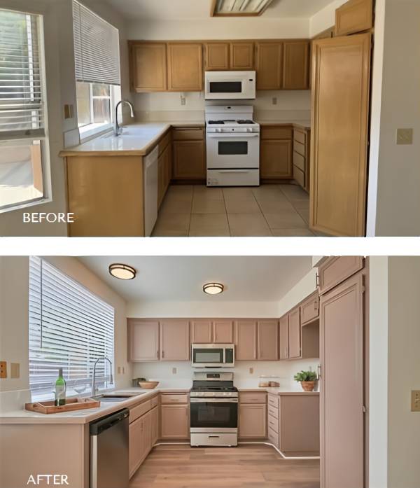 kitchen remodel tan