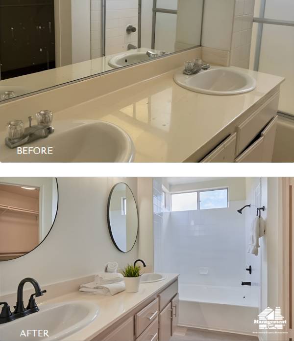 Medium Bathroom Remodel Dual