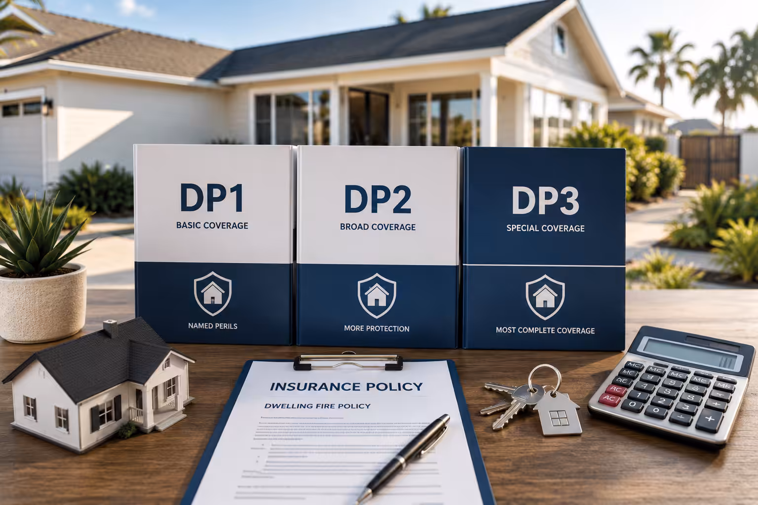 Comparison of DP1, DP2, and DP3 dwelling fire insurance policies for California landlords