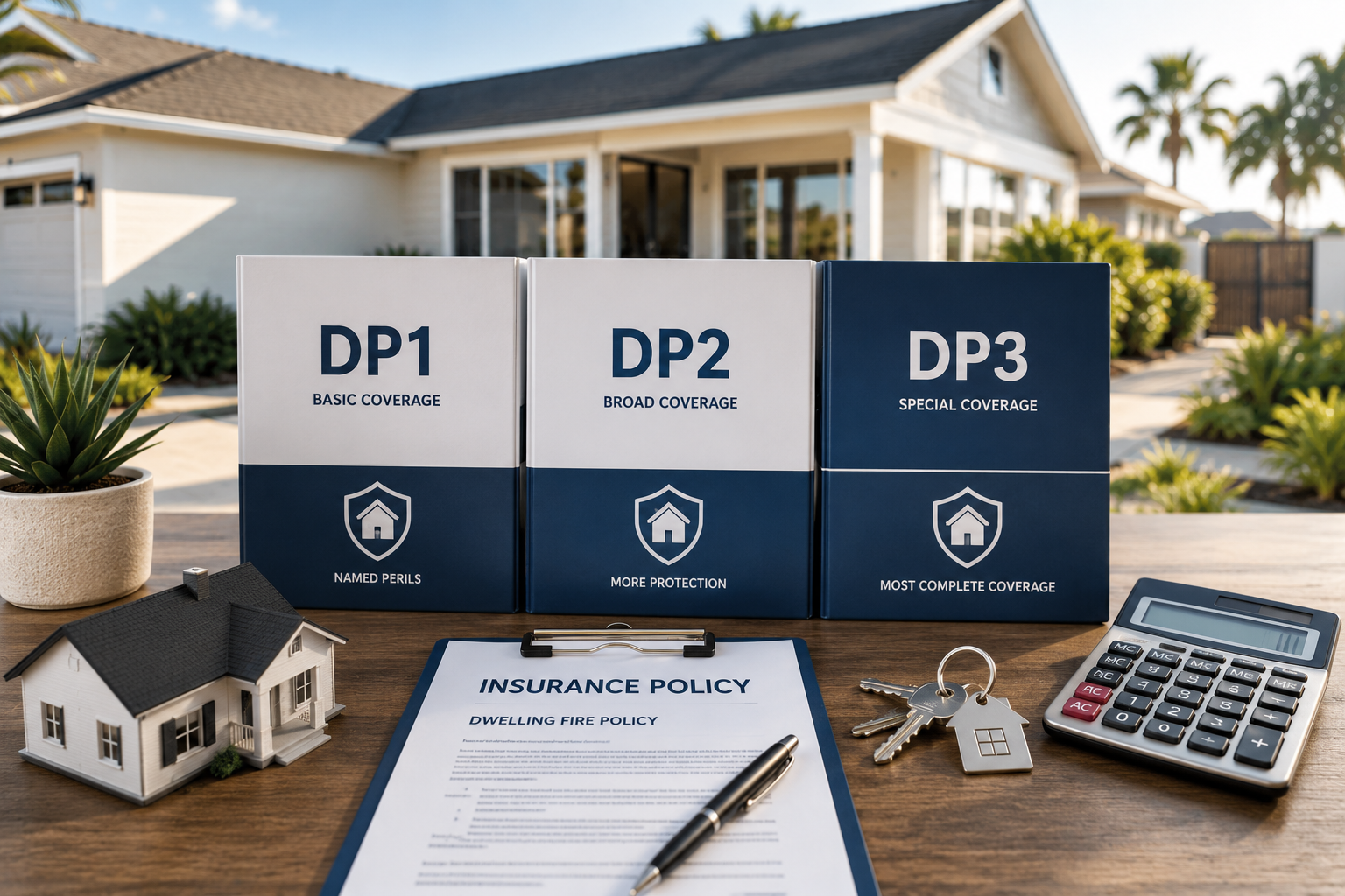 Comparison of DP1, DP2, and DP3 dwelling fire insurance policies for California landlords
